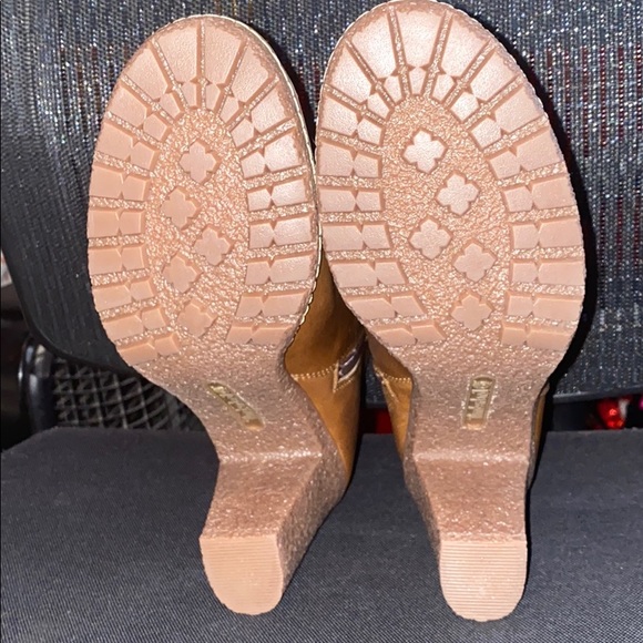 Timberland Beige Tillston Peep Toe Ankle Boots - Picture 3 of 3